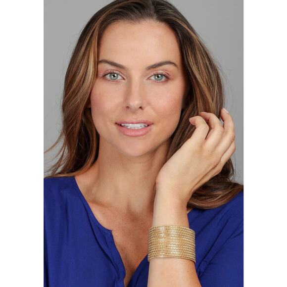 NWT ROCK 🎸 & ROLL CHAIN AND LEATHER CUFF BRACELET - Picture 4 of 4